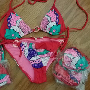 New Victoria Secret Sexy Butterfly Bikini Set M